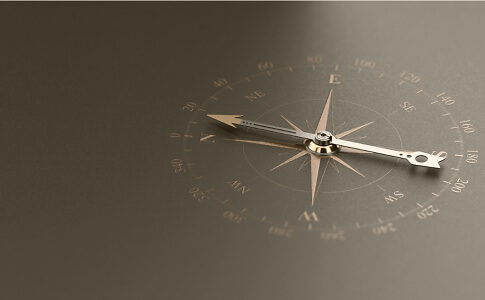 business guidance or orientation concept compass over black picture id1217111328