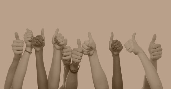 thumbs up hands raised picture id155391071